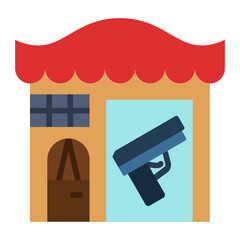 Gun Shop Icon Style