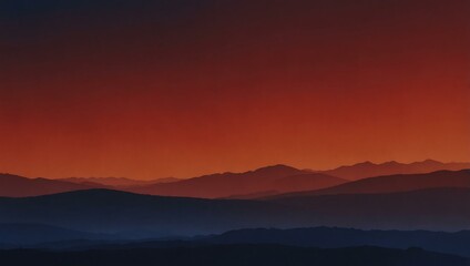 Bold gradient in fiery red and deep indigo.