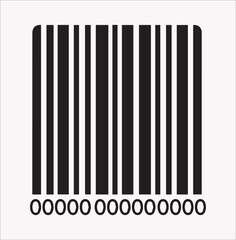 Barcode scanner icon Vector silhouette illustration icon on a white background