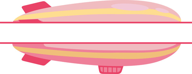 Zeppelin Hot Air Balloon Banner © Luna