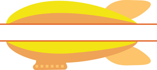 Zeppelin Hot Air Balloon Banner © Luna