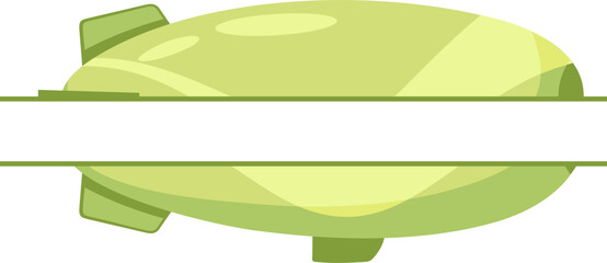 Zeppelin Hot Air Balloon Banner © Luna