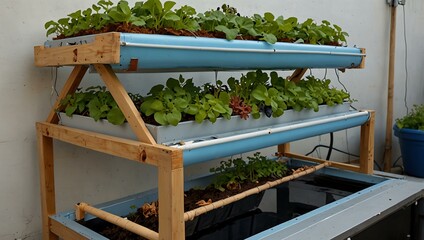 Another innovative aquaponics system.