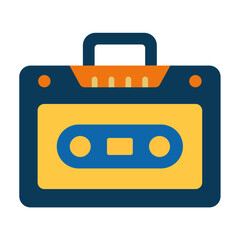 Cassette Player Icon Style