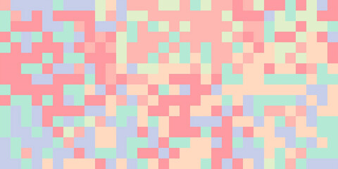 Abstract pastel color square pattern background for various design projects.