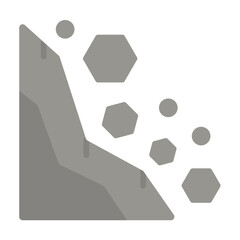 Fototapeta premium Landslide Icon Style