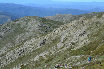 Vedute panoramiche sul sentiero per Punta La Marmora, sui Monti del Gennargentu