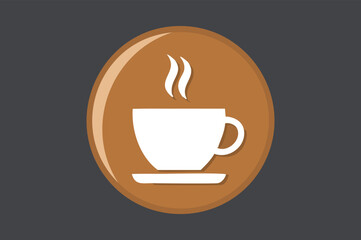 Obraz premium Hot coffee cup vector design