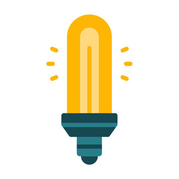 Cfl Tubular Bulb Icon Style