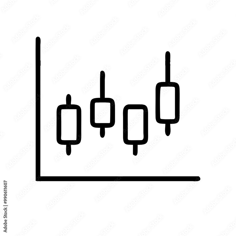 Poster candlestick patterns with a modern and minimalist look, similar to the previous one, but with a diff