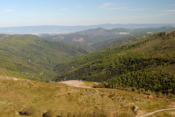 Vedute panoramiche sul sentiero per Punta La Marmora, sui Monti del Gennargentu