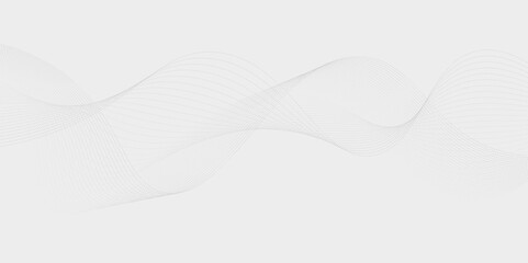 Contemporary Smooth Wave Background in Gray Scale for Modern Decor and Design