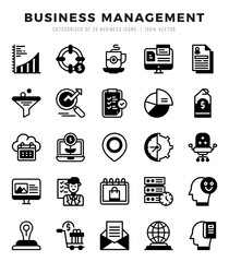 Business Management web icons in Lineal Filled style.