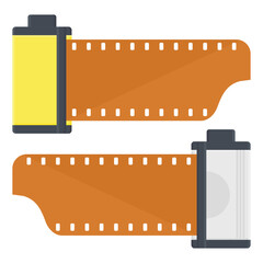 Fototapeta premium Vintage Photo Film Strip Vector. Vintage Movie Roll Illustration. Vintage Film Recording.