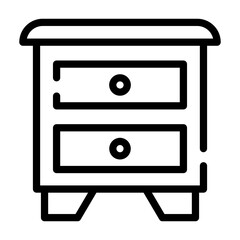 drawer unit Line Icon