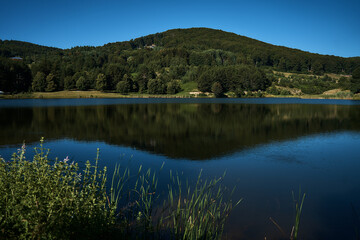 lake and hills near Krushevo