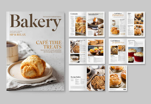 Cookbook Recipe Book Layout