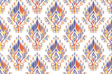 Abstract Geometric Ethnic Pattern design for background, carpet, wallpaper, clothes, wrapping, fabric, embroidery style vector illustration.