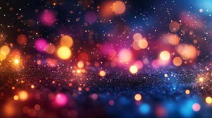 Obraz premium Colorful Bokeh Light Effect Background Generative AI