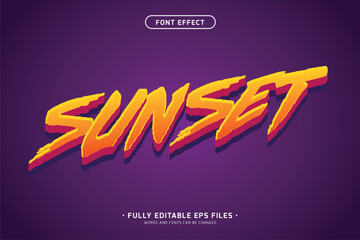 retro editable text effect. minimalist graphic style
