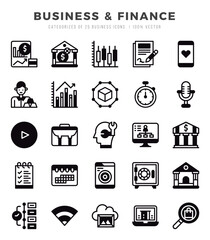 Business & Finance web icons in Lineal Filled style.