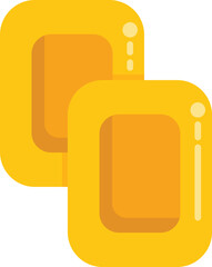 Simple illustration of two gold bars, perfect for topics like finance, investment, wealth, etc