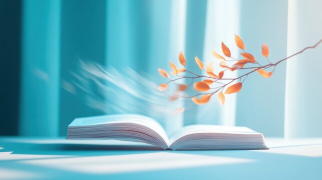 A photo of a book with the title blurred, creating a sense of mystery and leaving the reader to imagine the story within.