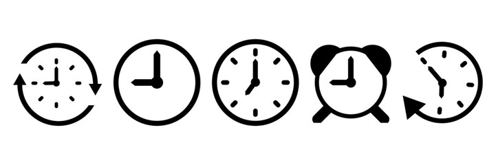 clock time icon or symbol