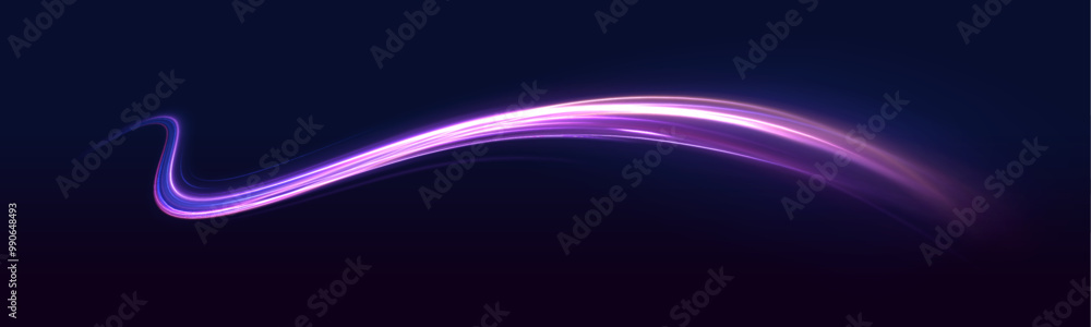 Poster Concept of leading in business, Hi tech products, warp speed wormhole science vector design. The energy flow tunnel. Shine round frame with light circles light effect.	