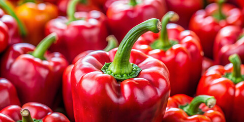 red and yellow pepperspepper, food, red, vegetable, isolated, paprika, healthy, fresh, bell, sweet, white, vegetarian, green, peppers, yellow, diet, raw, ripe, vegetables, ingredient, capsicum, fruit,