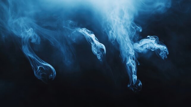 Halloween-themed abstract with dark shadows eerie glowing elements and mysterious shapes emerging from the darkness