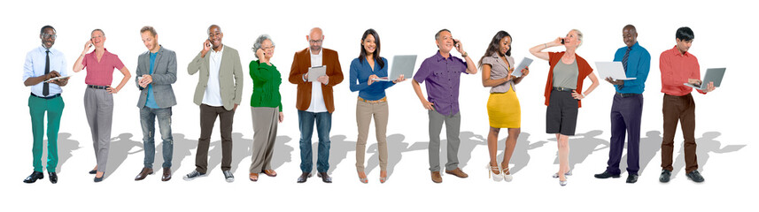 Obraz premium Social media people png sticker, transparent background