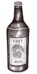 Classic png craft beer bottle