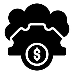 setting money, cloud, icon, technology, cloudy