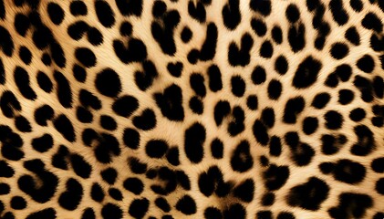 Fototapeta premium leopard print design spots brown background