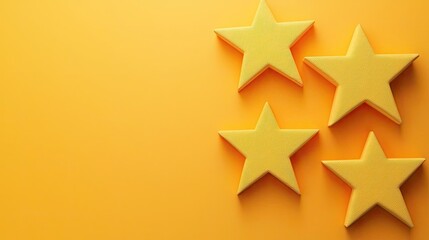 Obraz premium Bright yellow stars on a vibrant orange background, perfect for decorative design and festive themes.
