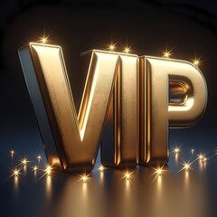 Luxurious VIP 3D Letters (Gold/Platinum)