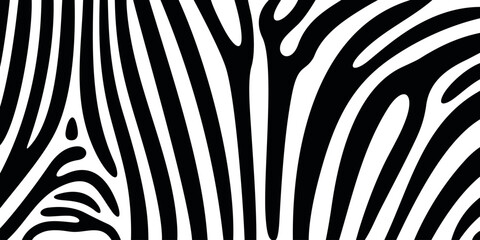 Zebra texture logo. Isolated zebra texture on white background