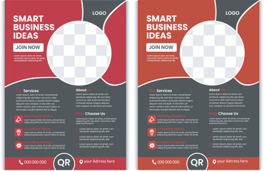 Creative corporate business flyer template, Corporate Business flyer template, Flyer Template Geometric shape used for business poster layout, business flyer template with minimalist layout,