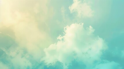 Fototapeta premium A blue sky with white clouds