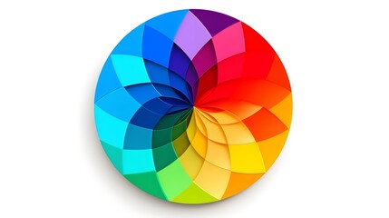 Obraz premium abstract rainbow background with white background Generative AI