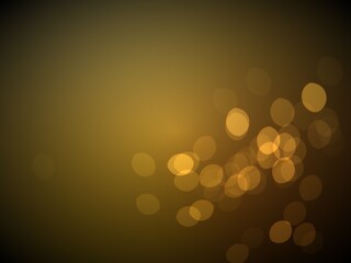 abstract background with golden bokeh
