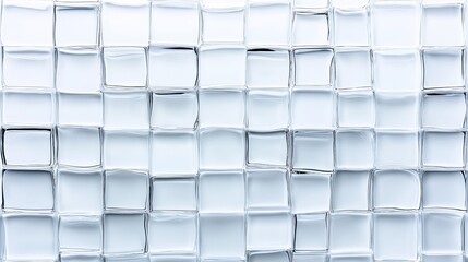 Abstract glass block wall with a wavy texture. Ideal for modern architectural and design backgrounds