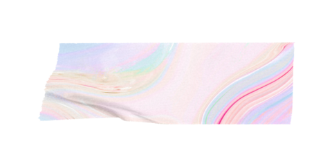 PNG aesthetic marble washi tape, journal sticker element, transparent background