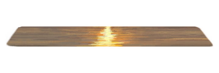 PNG water sunset paint texture, transparent background