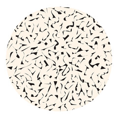 Abstract circle png shape, transparent background