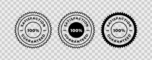 100 percent satisfaction guaranteed vector illustration