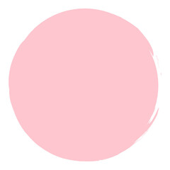 Pink circle shape png, transparent background