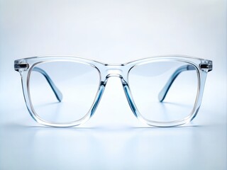 Clarity reigns supreme as transparent frames and background merge, evoking a sense of weightlessness and freedom.