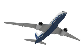 3D aircraft png clipart, realistic vehicle on transparent background